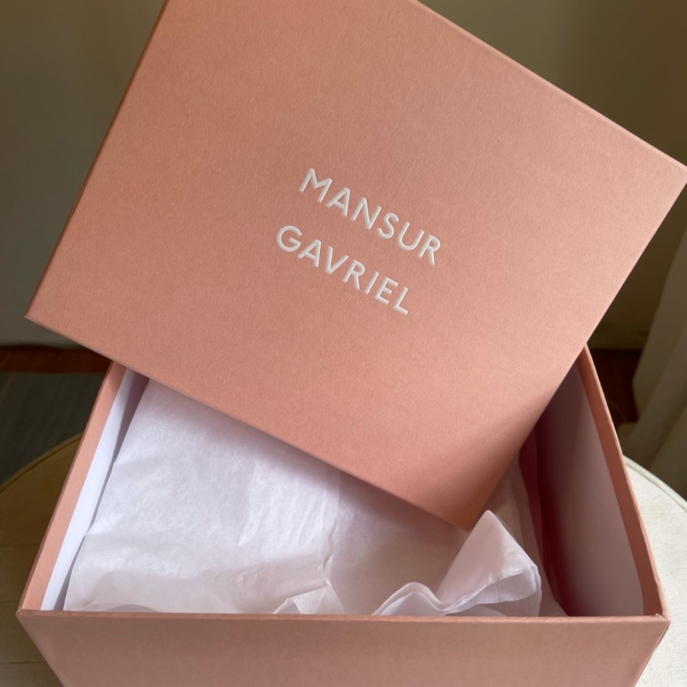 Mansur Gavriel blue mini duffle crossbody bag NWT - Picture 6 of 7